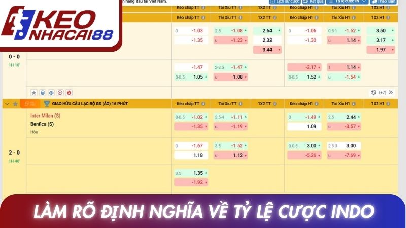 Tỷ Lệ Cược Indo: Giải Thích Cách Xem Và Phân Tích Đầy Đủ 2 Làm rõ định nghĩa về tỷ lệ cược indo